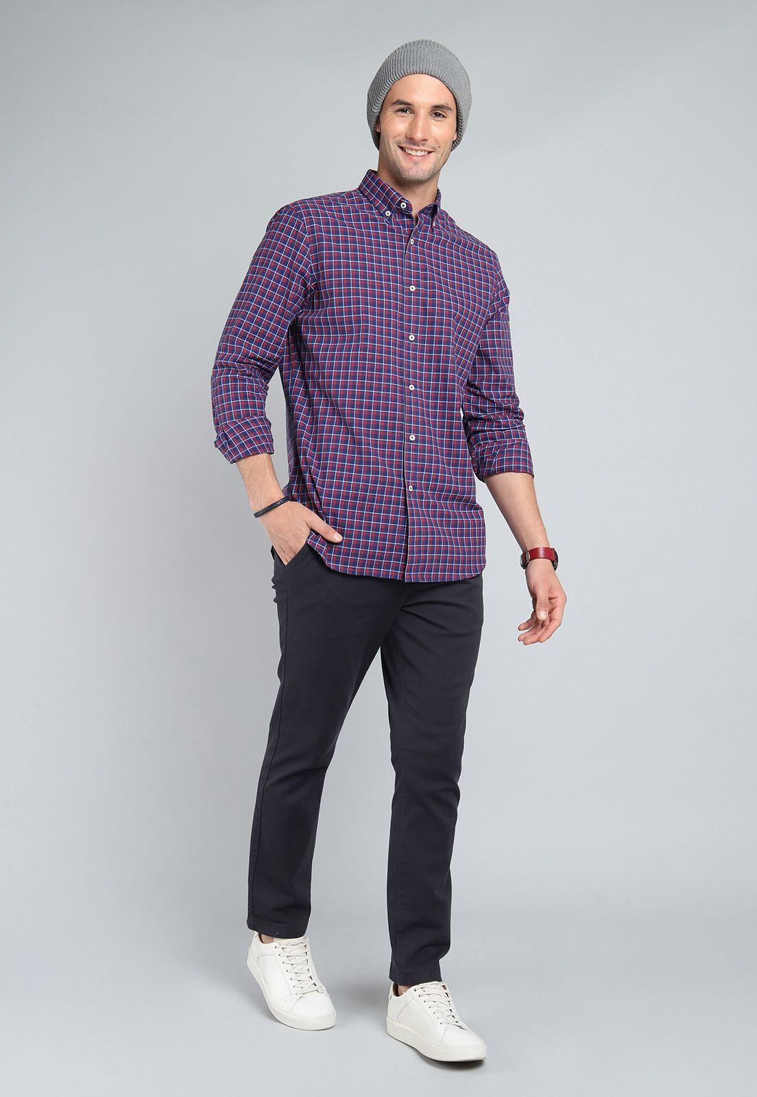 Camisa Cuadros Manga Larga Guy Laroche GLBIF49NB-3