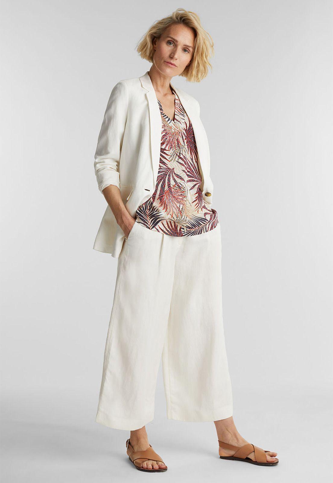 Blusa Con Estampado De Palmeras Esprit-2