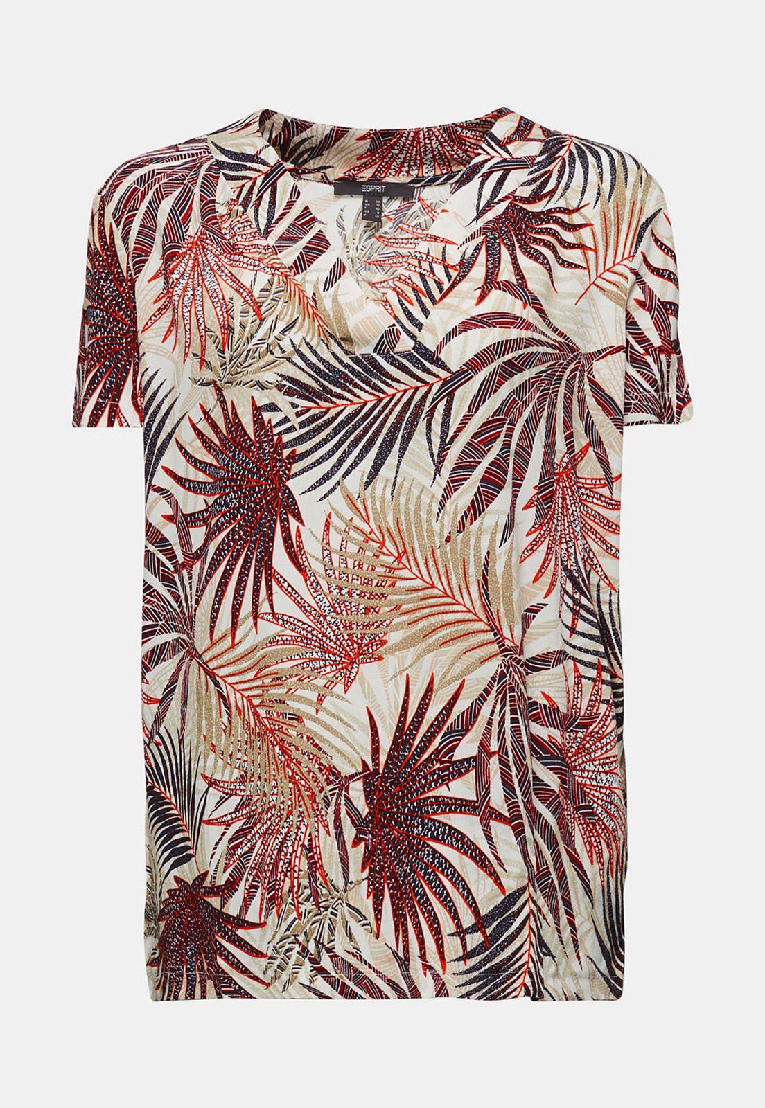 Blusa Con Estampado De Palmeras Esprit-3
