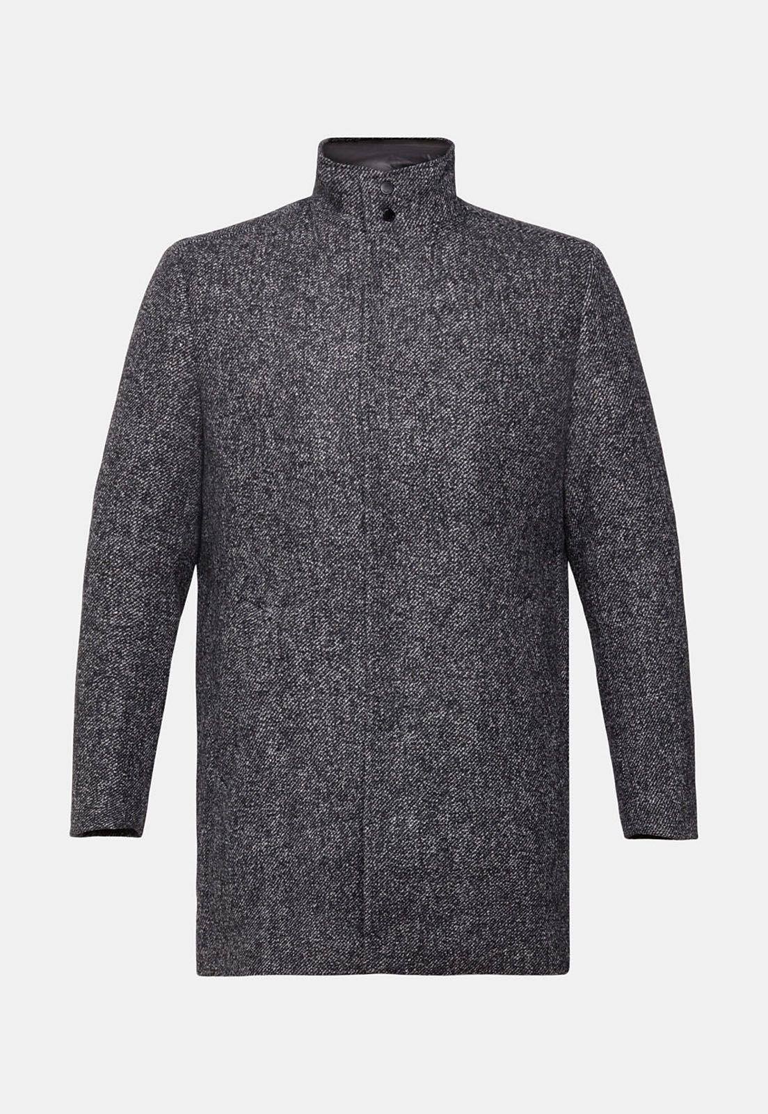 Abrigo Acolchado En Mezcla De Lana Hombre Esprit-3