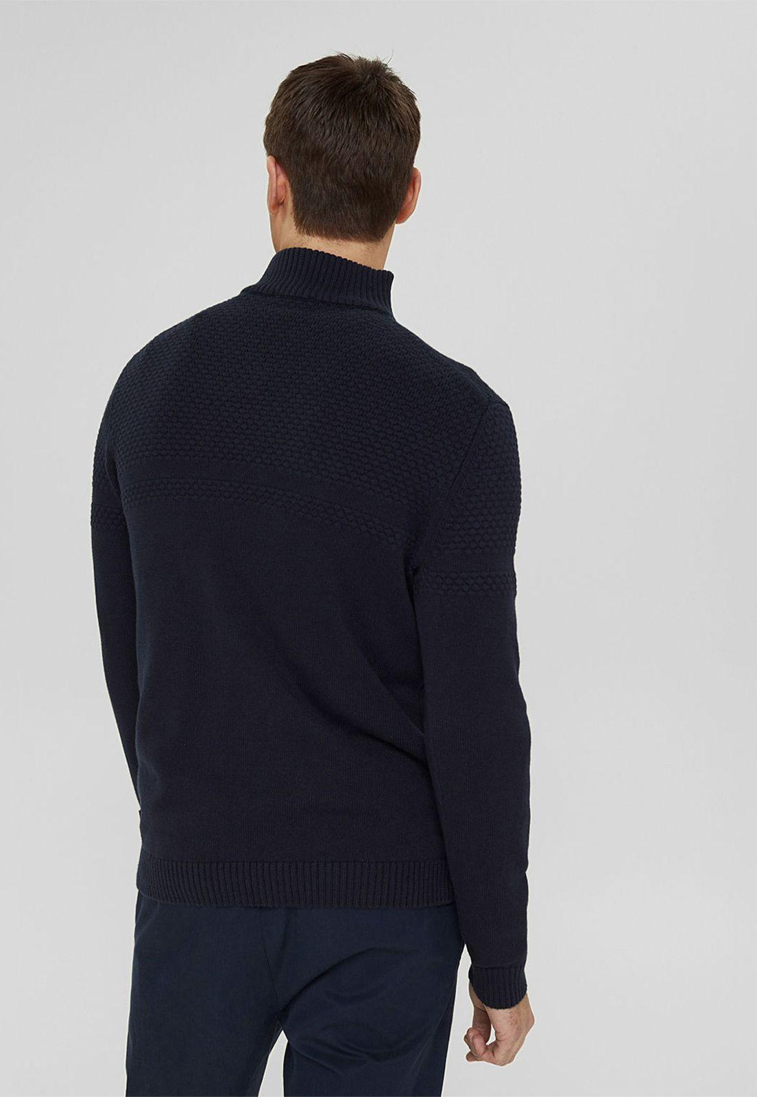 Sweater hombre cuello alto con cierre Esprit invierno-1