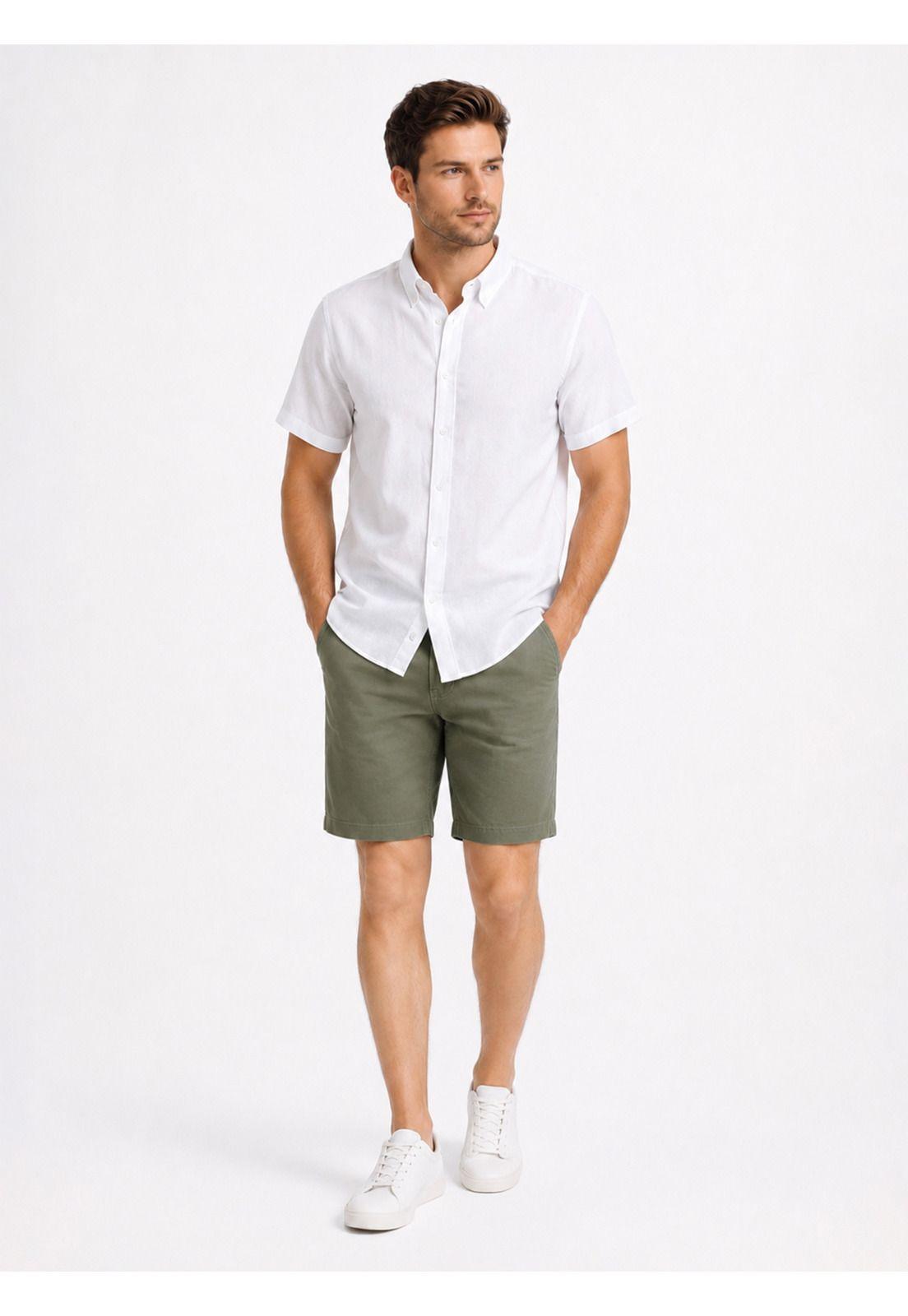 Camisa Lino Algodón Regular Fit Blanco Arrow CM34060BL-3
