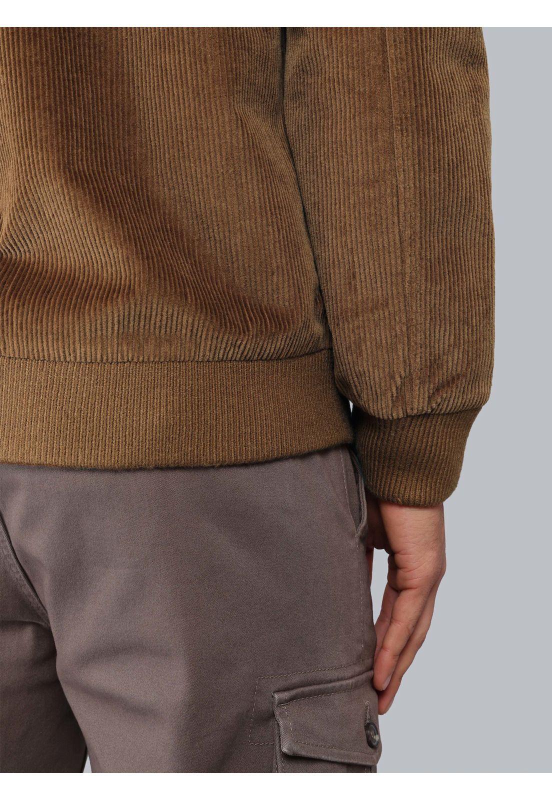 Chaqueta Bomber Cotelé Regular Fit Café Piero Butti PBCIG30CA-4