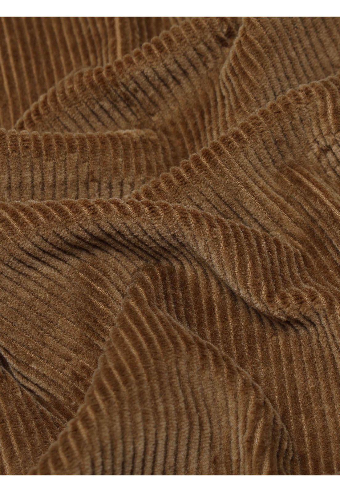 Chaqueta Bomber Cotelé Regular Fit Café Piero Butti PBCIG30CA-6