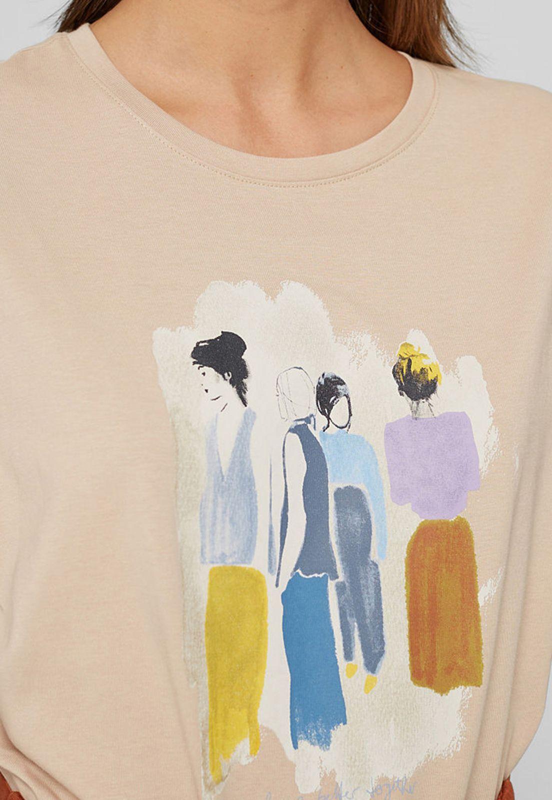 Polera Con Estampado Esprit Arena-2