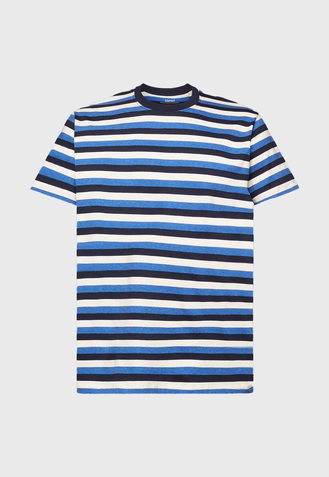 Polera A Rayas Tricolor Hombre Esprit Azul marino-3