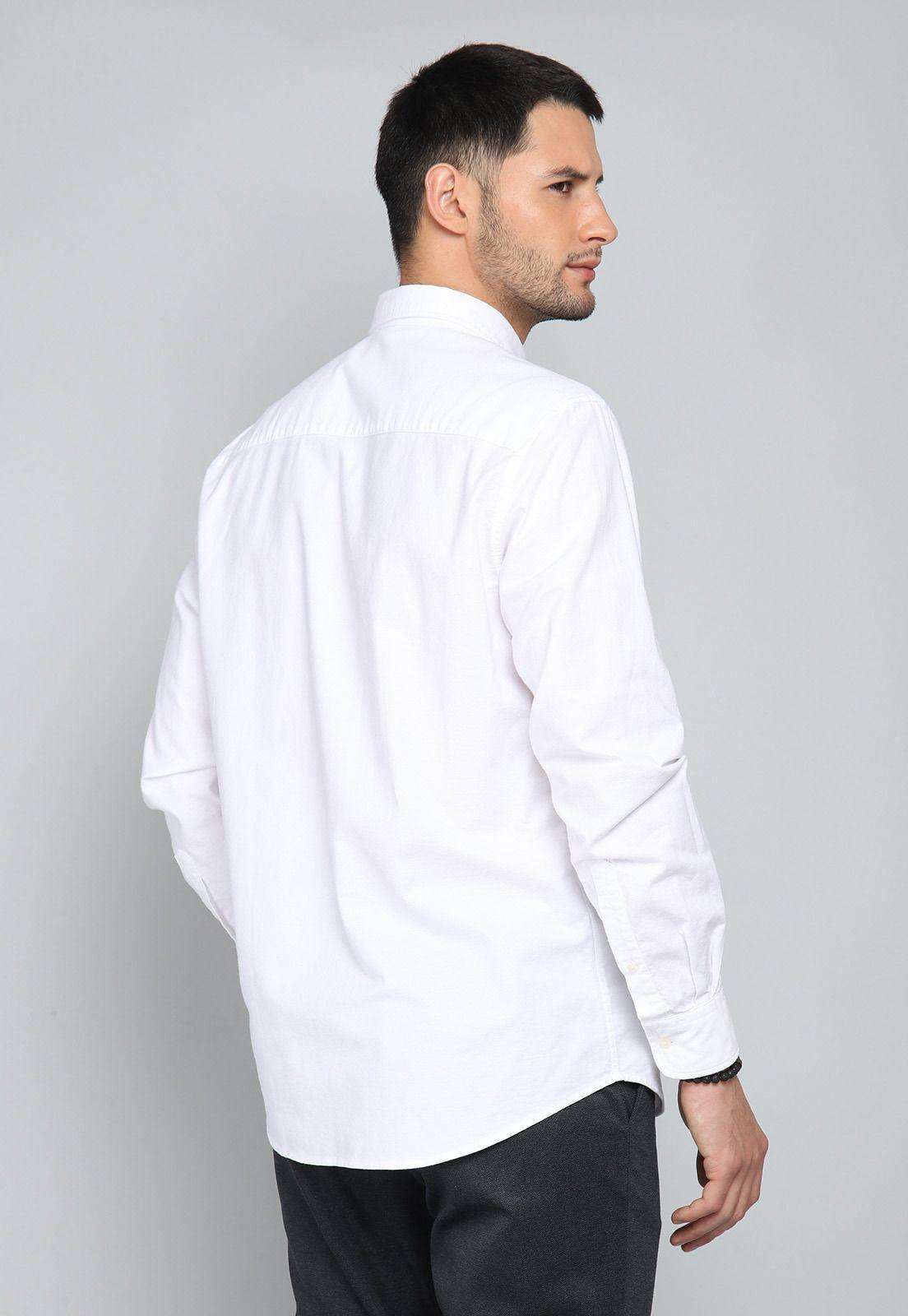 Camisa Hombre Arrow Oxford Spandex Elástica Manga Larga-2