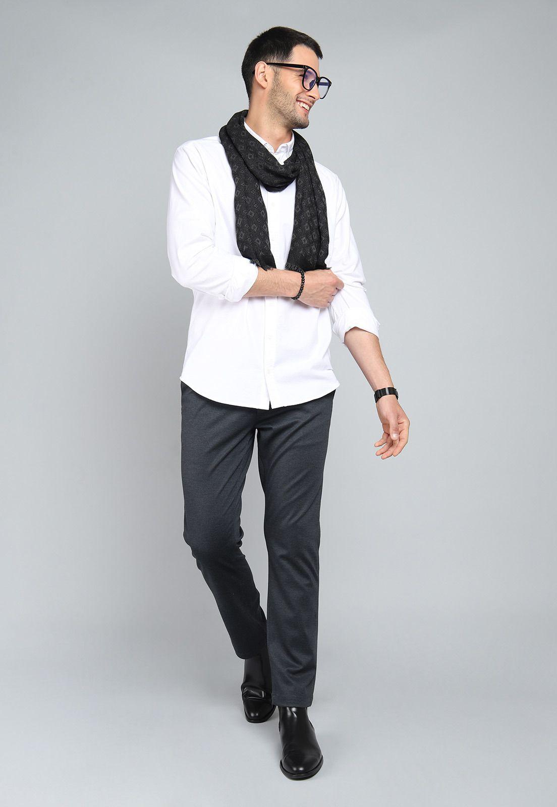 Camisa Hombre Arrow Oxford Spandex Elástica Manga Larga-4