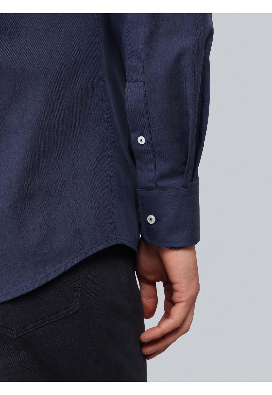 Camisa Texturada Tailored Fit Azul Marino Piero Butti PBCIF04NB-5