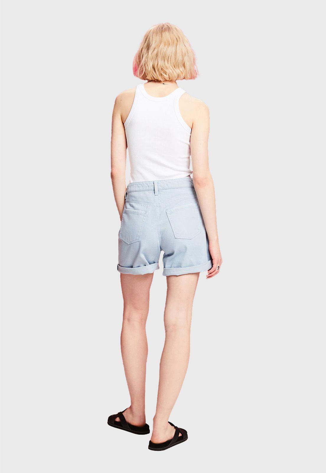 Short De Mezclilla Con Dobles Mujer Esprit-1