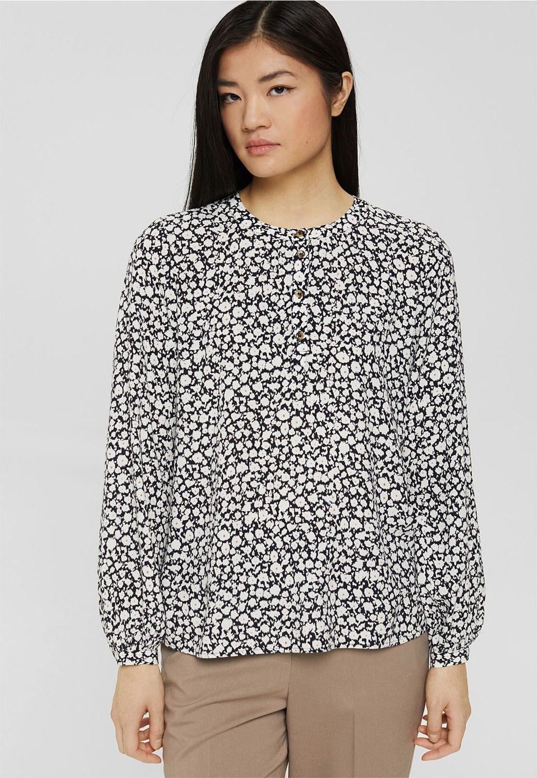 Blusa Mujer Manga Larga Estampada Esprit-0