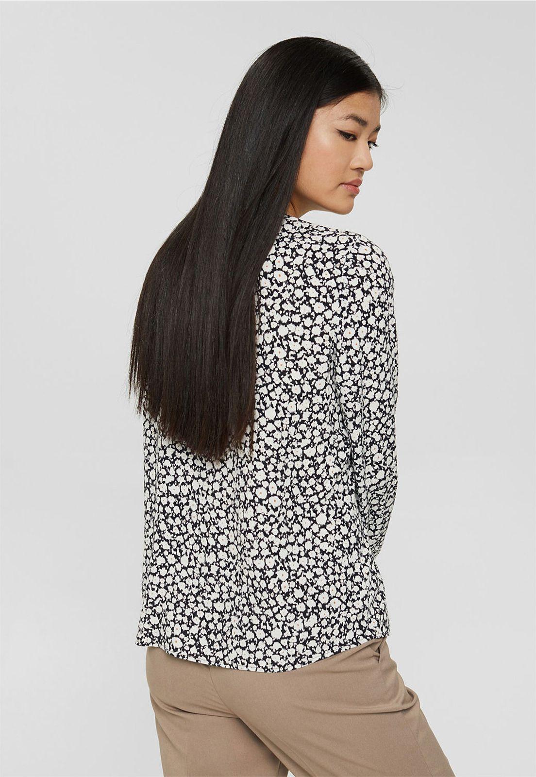 Blusa Mujer Manga Larga Estampada Esprit-1