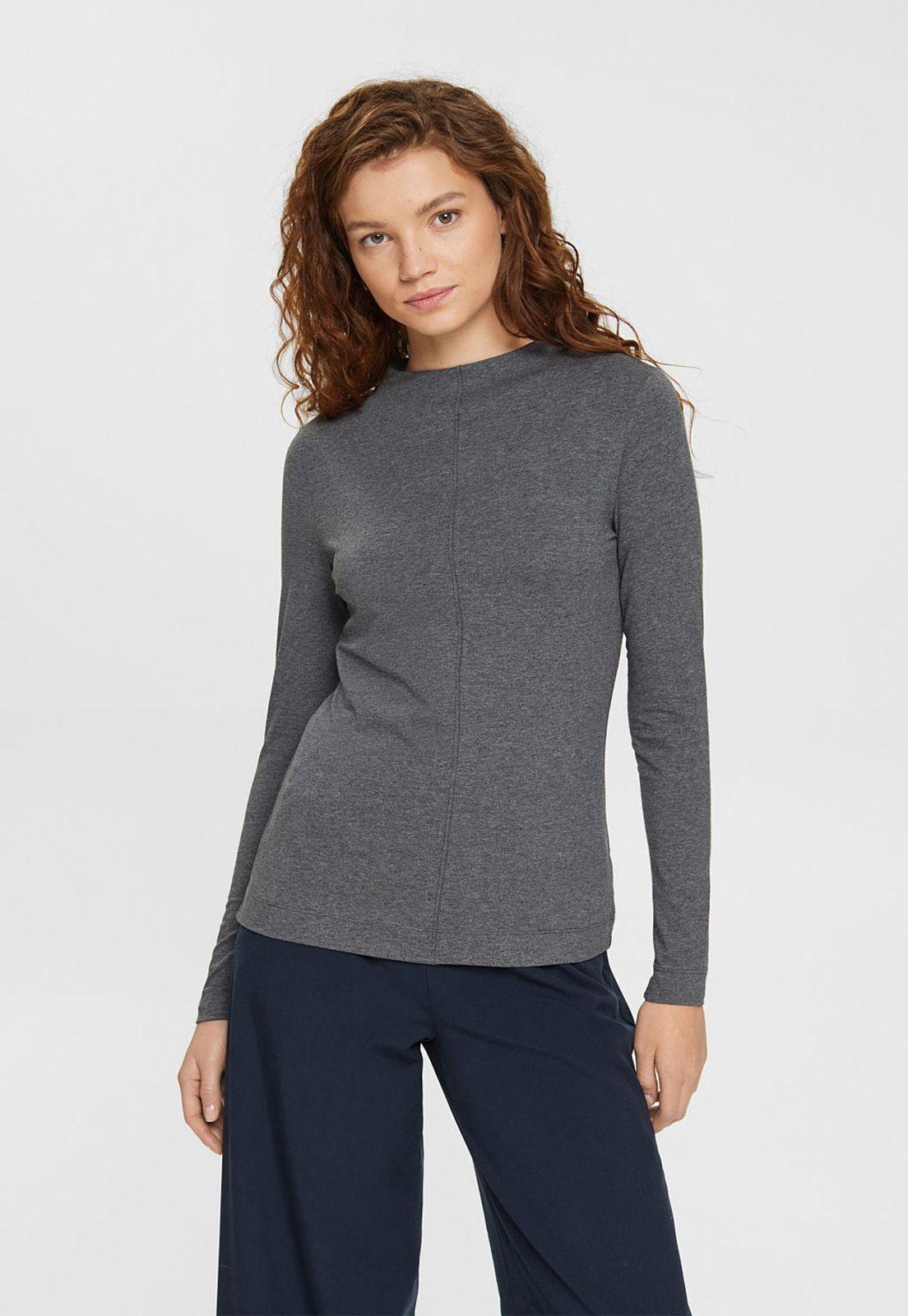 Polera De Manga Larga Mujer Esprit Azul cielo-0