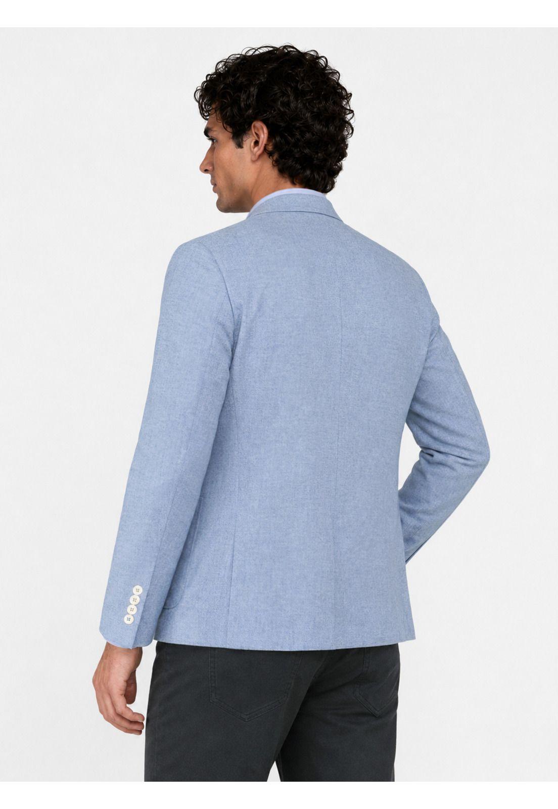 Blazer Fantasía Lino Tailored Fit Celeste Arrow 5035024CE-1