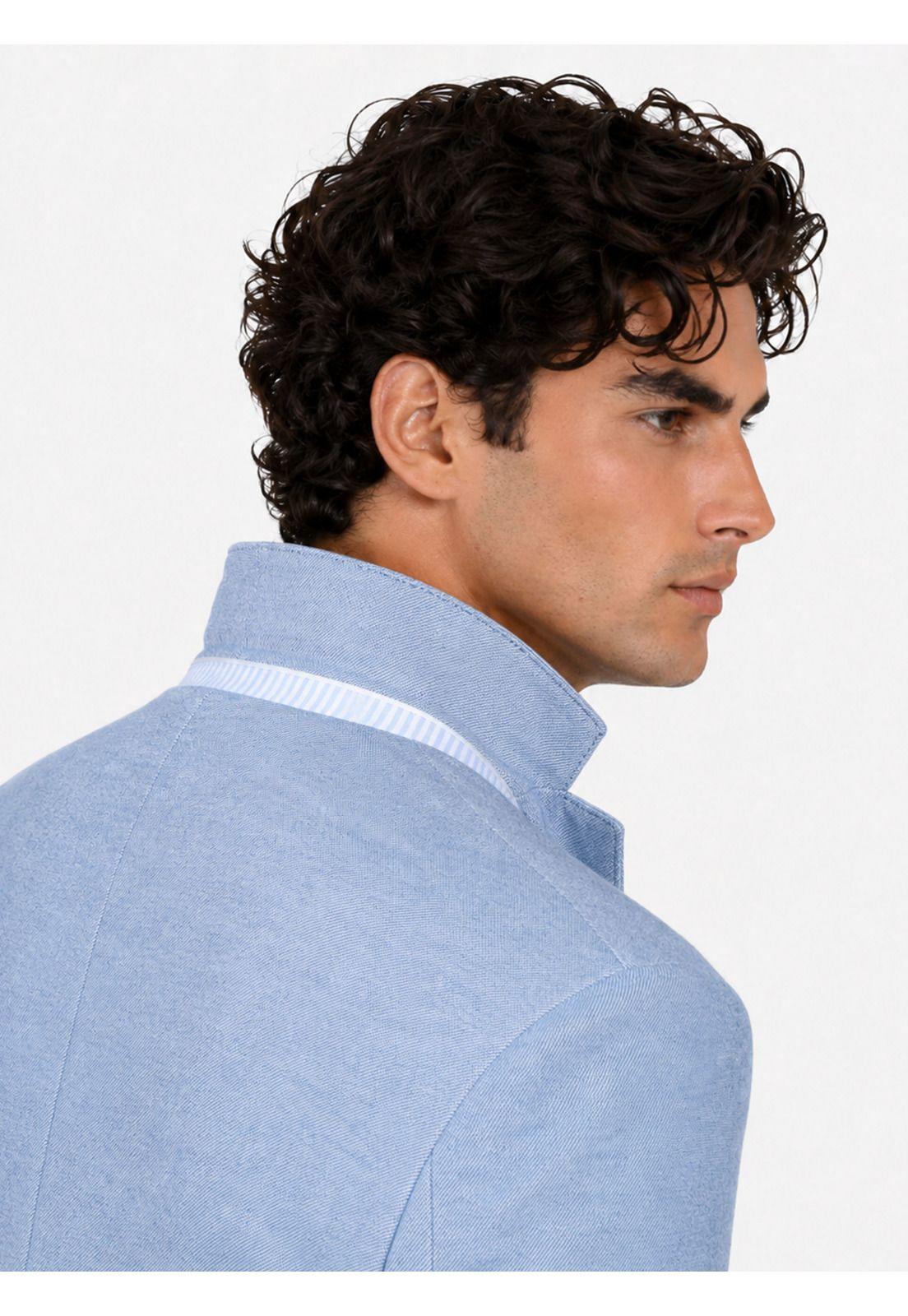 Blazer Fantasía Lino Tailored Fit Celeste Arrow 5035024CE-3