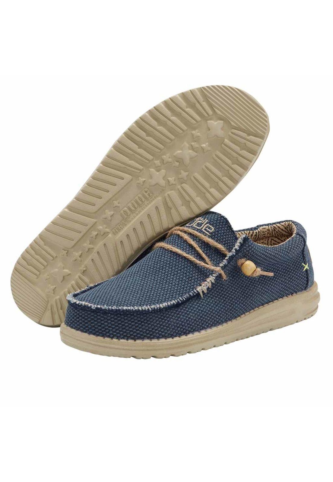 Zapato Wally Braided  Blue Night HeyDude-2