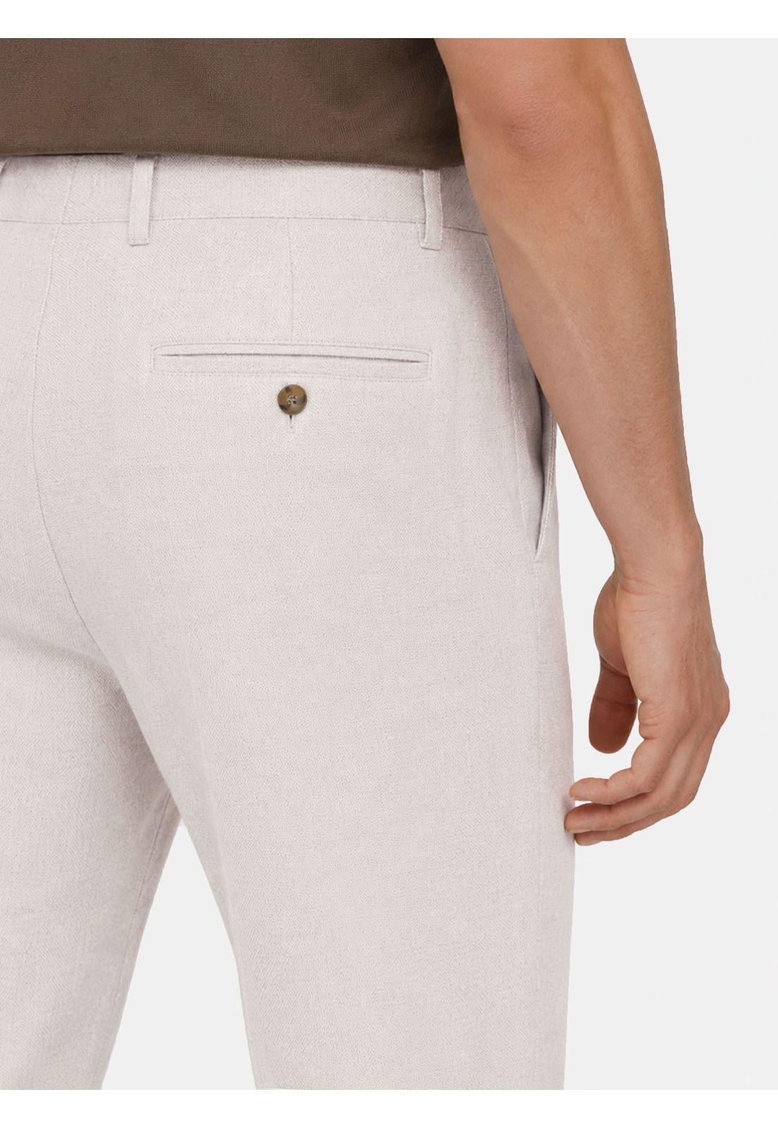 Pantalón Lino Regular Fit Beige Arrow 5335350BE-2