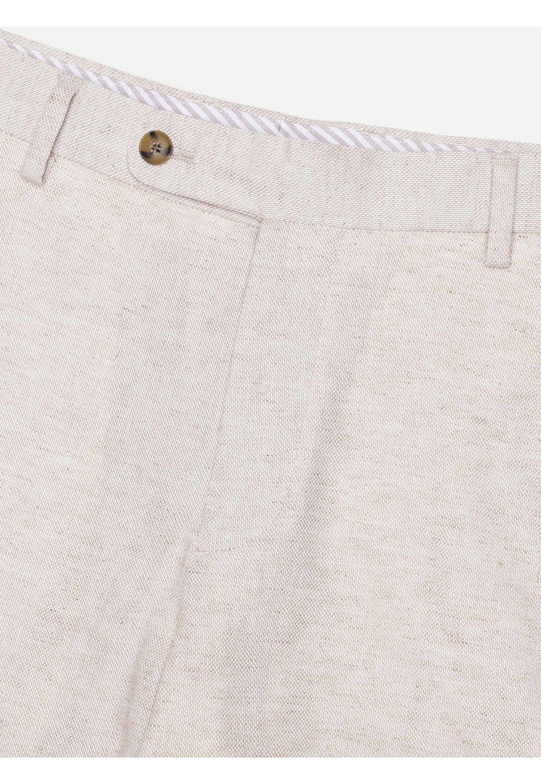 Pantalón Lino Regular Fit Beige Arrow 5335350BE-4