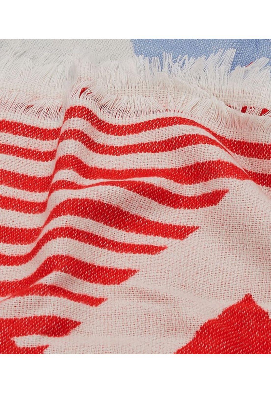 Pañuelo con diseño geométrico-1