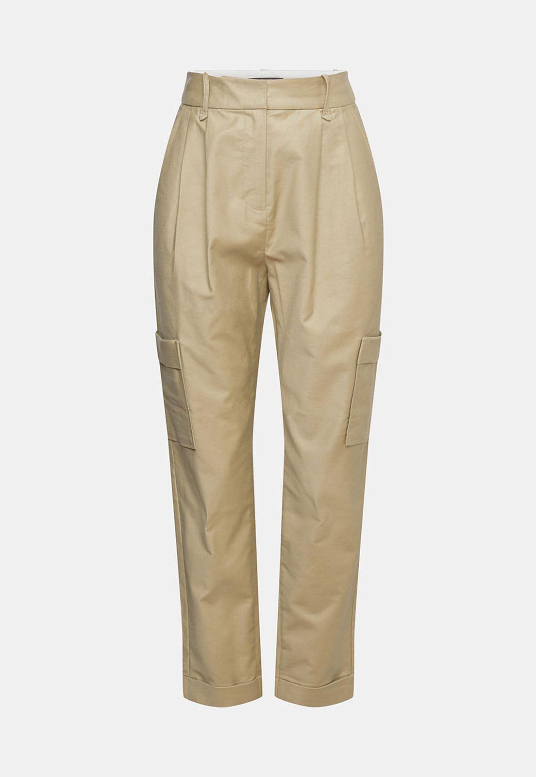 Pantalón Estilo Cargo Tiro Alto Mujer Esprit-3