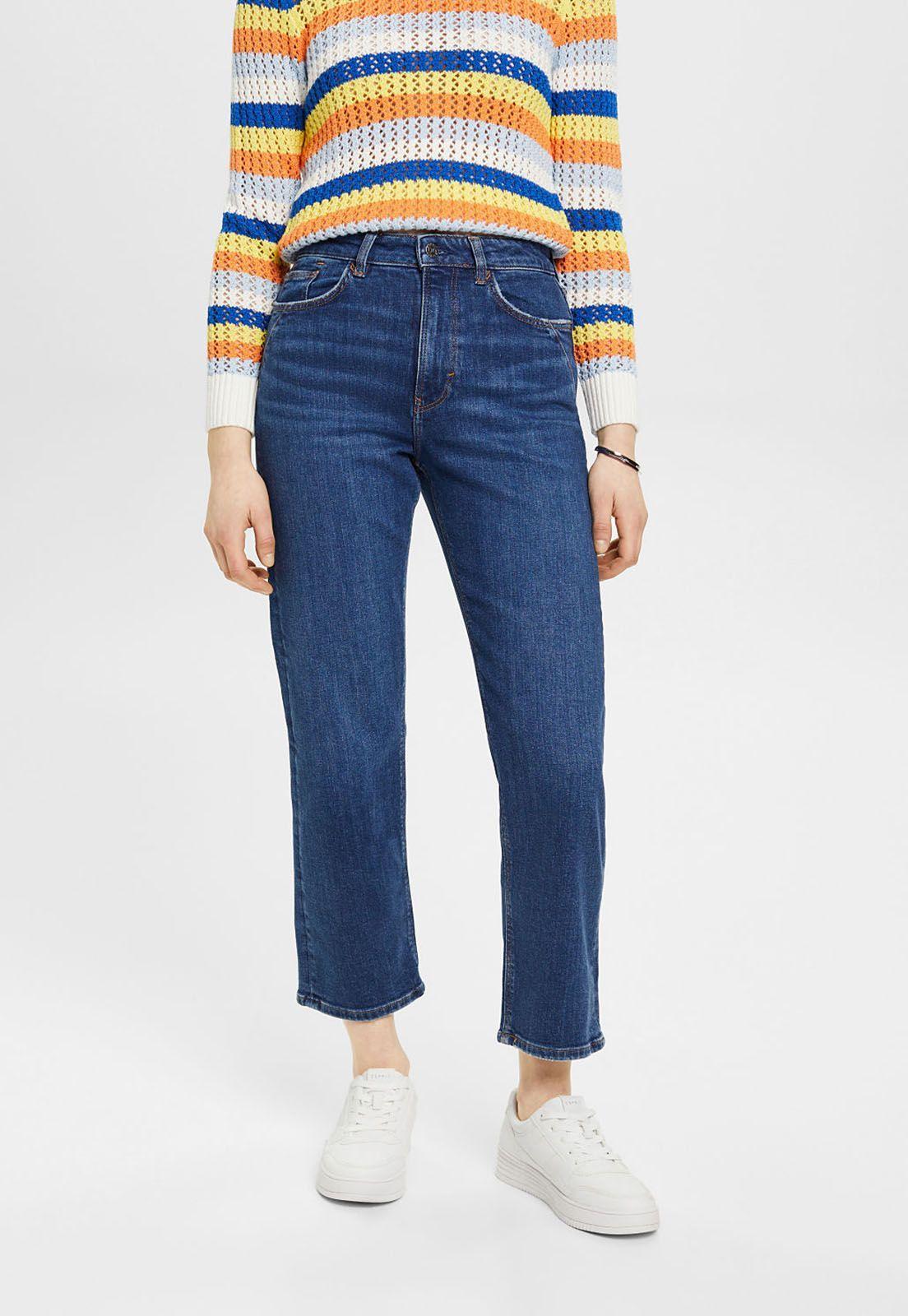 Jeans De Corte Dad Fit Mujer Esprit-0
