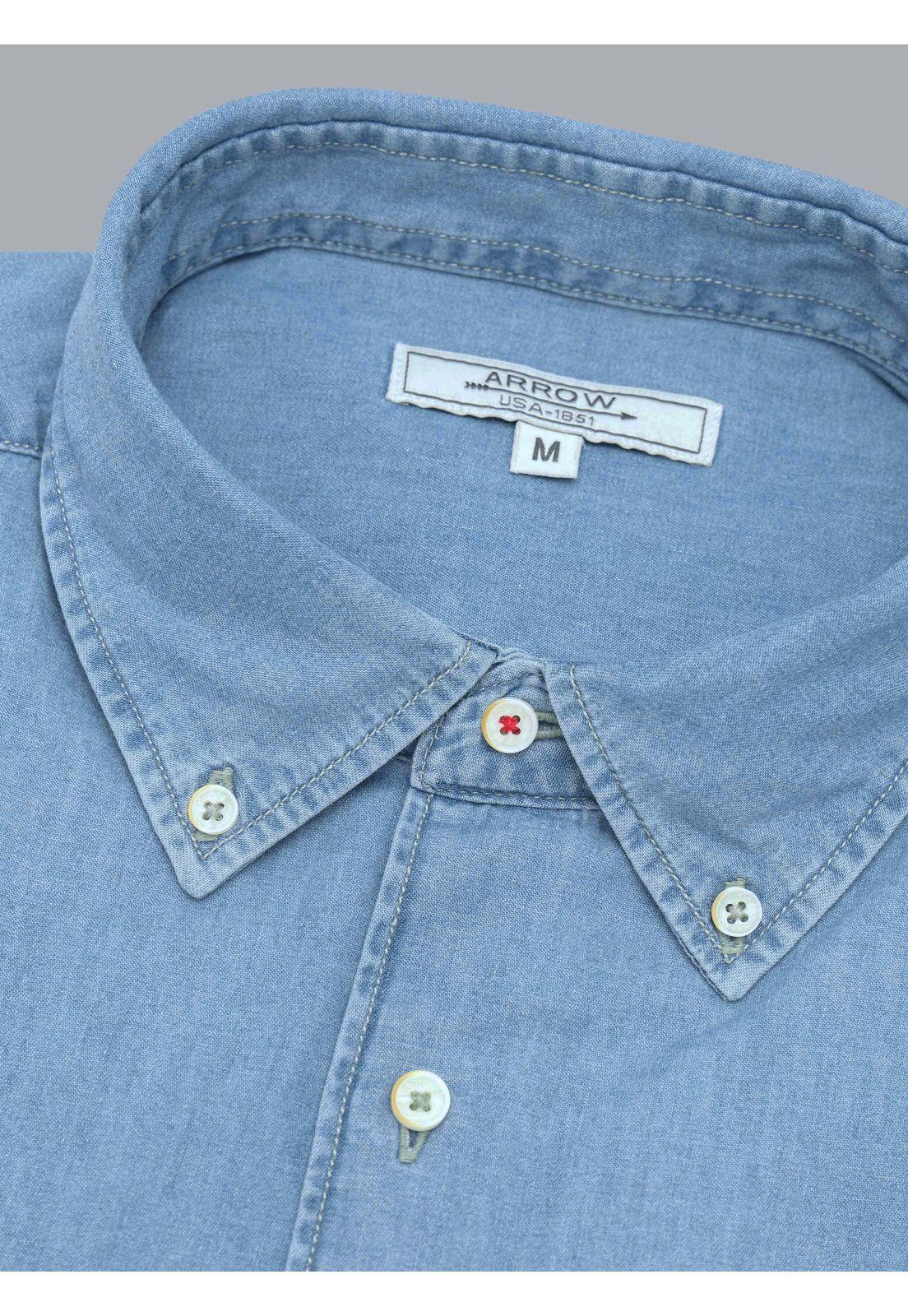 Camisa Denim Regular Fit Celeste Arrow CM33050CE-4