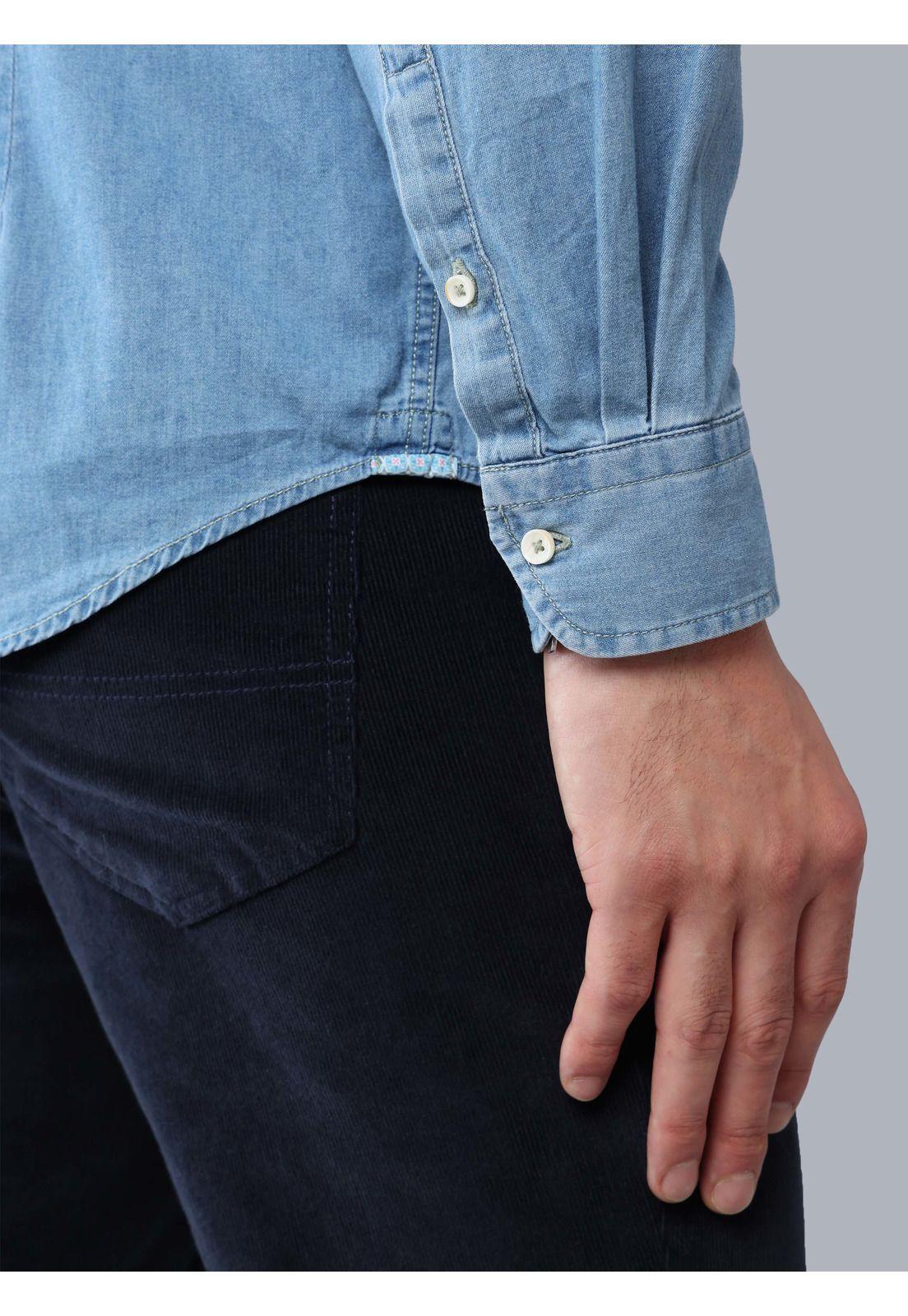 Camisa Denim Regular Fit Celeste Arrow CM33050CE-5