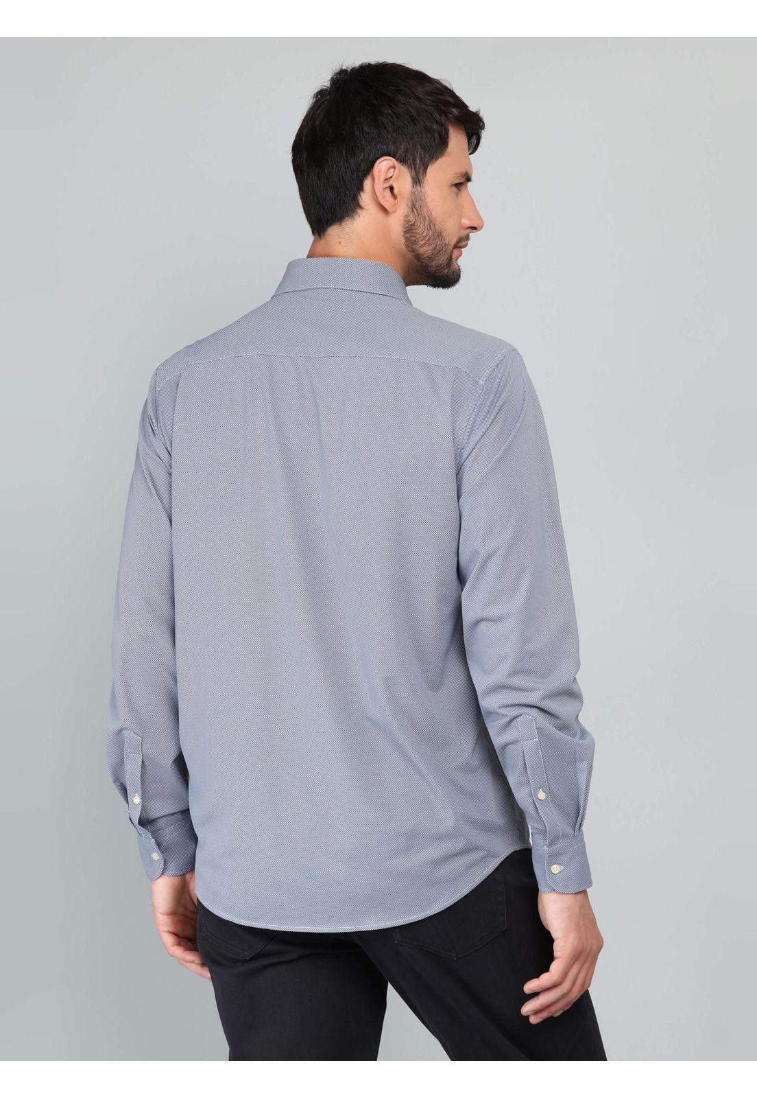 Camisa Ultra Spandex Regular Fit Azul Marino Arrow CM33052NB-1