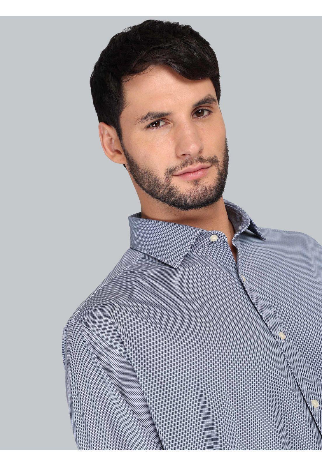 Camisa Ultra Spandex Regular Fit Azul Marino Arrow CM33052NB-2