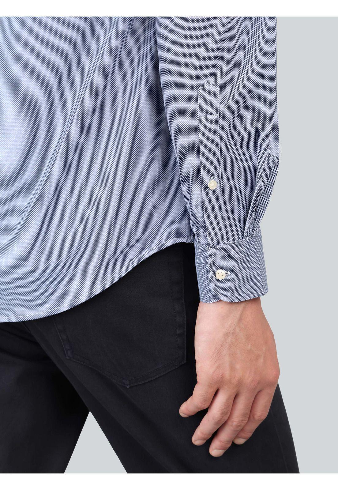 Camisa Ultra Spandex Regular Fit Azul Marino Arrow CM33052NB-6