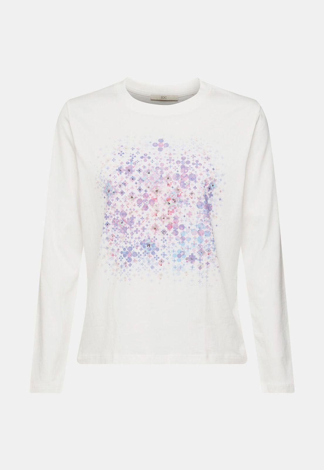 Polera De Manga Larga Con Estampado Mujer Esprit-3