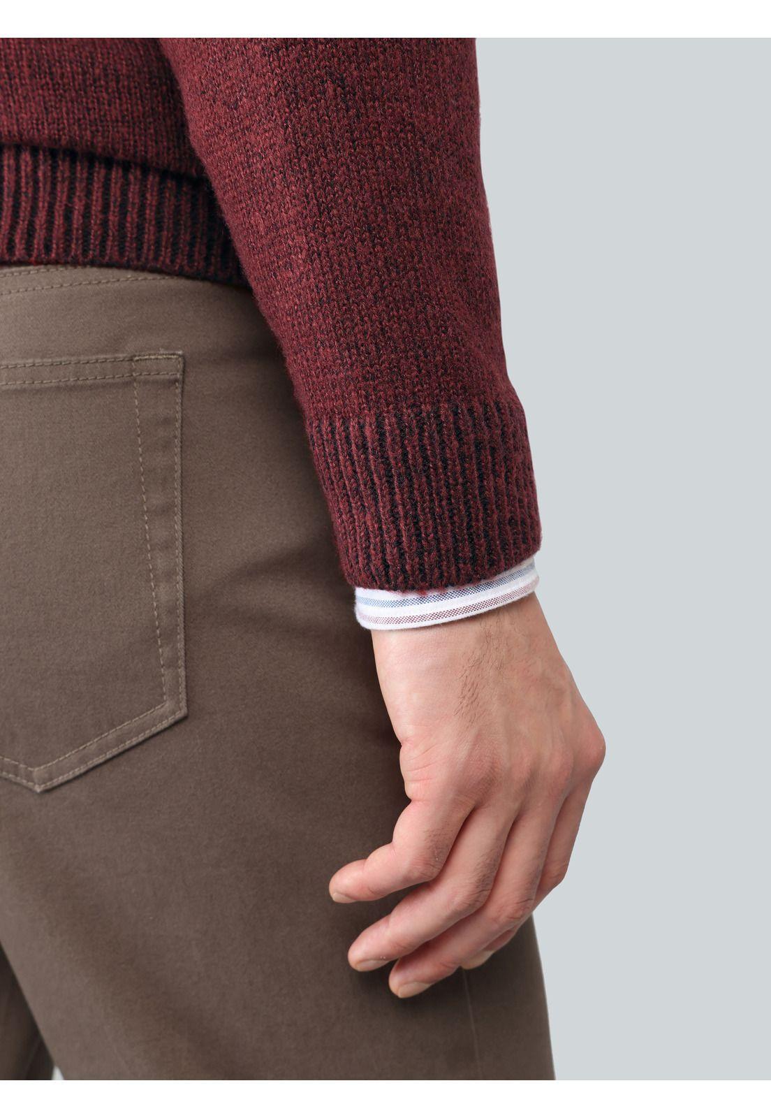 Sweater Cuello Redondo Regular Fit Burdeo Arrow SW33099BU-4