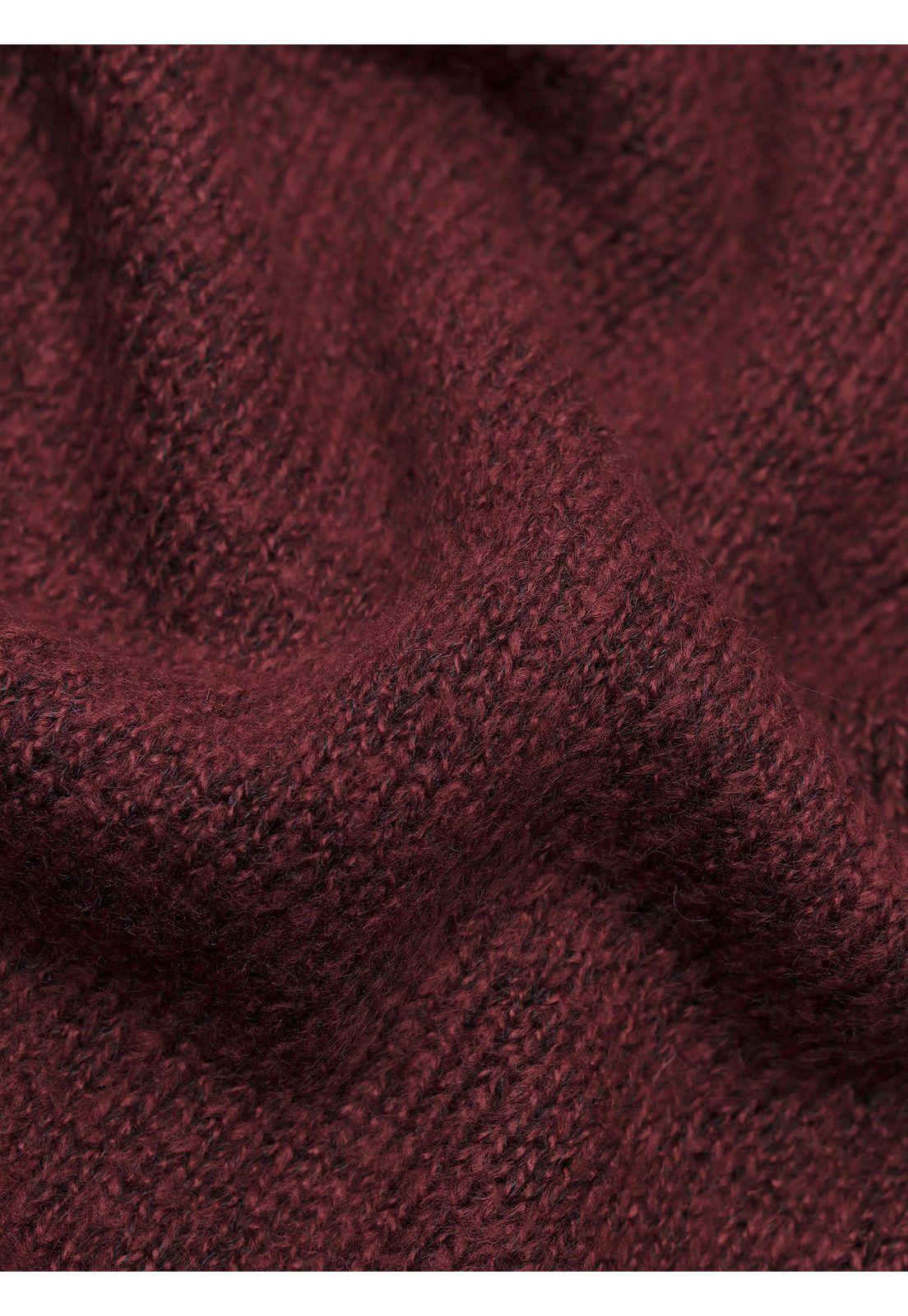 Sweater Cuello Redondo Regular Fit Burdeo Arrow SW33099BU-5