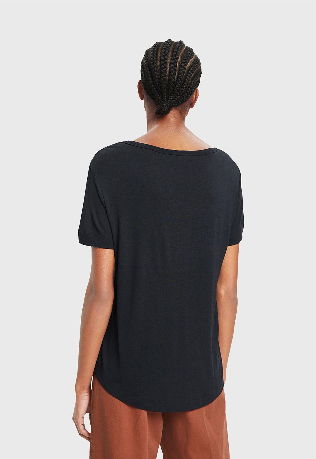Polera de Viscosa Cuello Redondo Mujer Esprit 033EE1K338-1