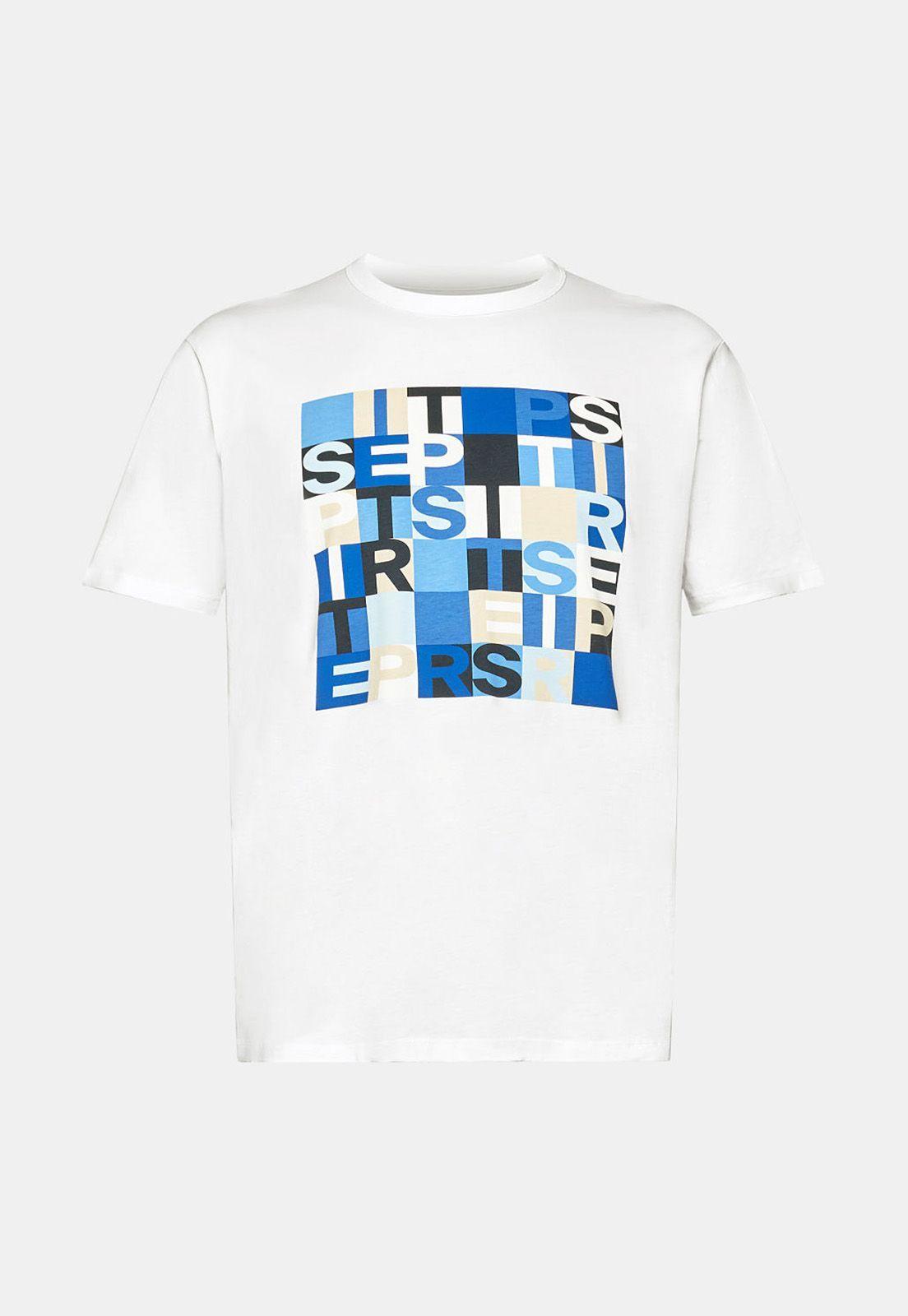 Polera Con Logo Esprit Estampado -3