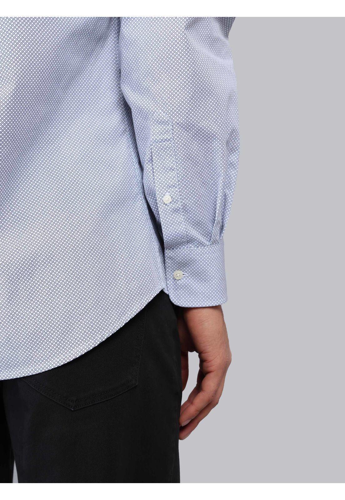 Camisa Print Tailored Fit Azul Piero Butti PBCIF03AZ-5