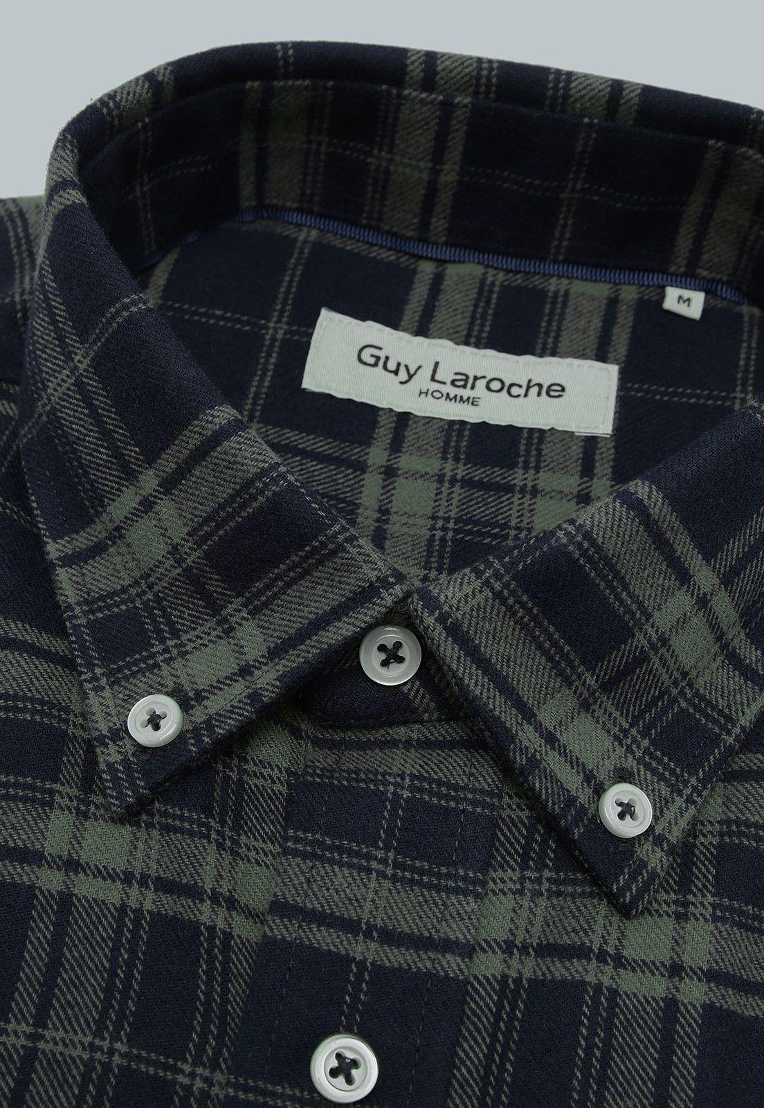 Camisa Cuadros Manga Larga Guy Laroche GLBIF48NB-4