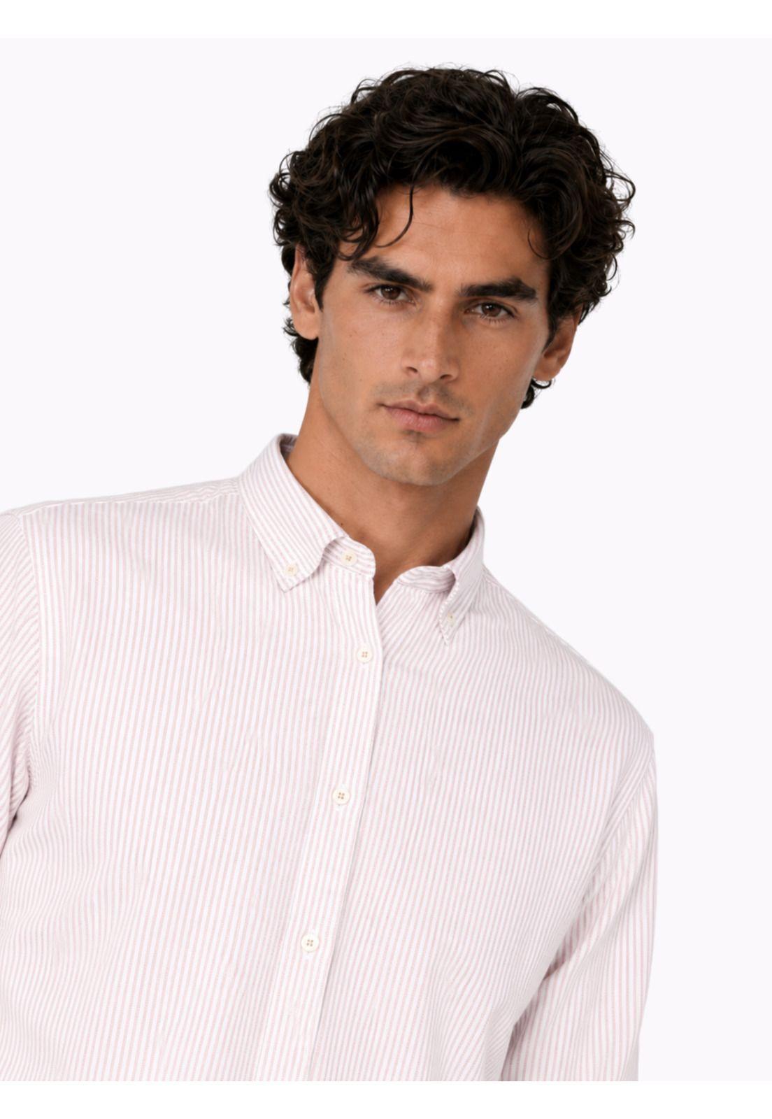 Camisa Oxford Spandex Regular fit Beige Arrow CM33006BE-2