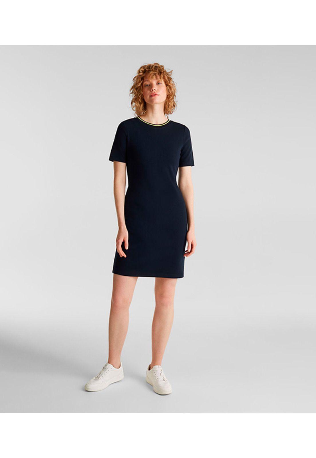 Vestido jersey a rayas-1