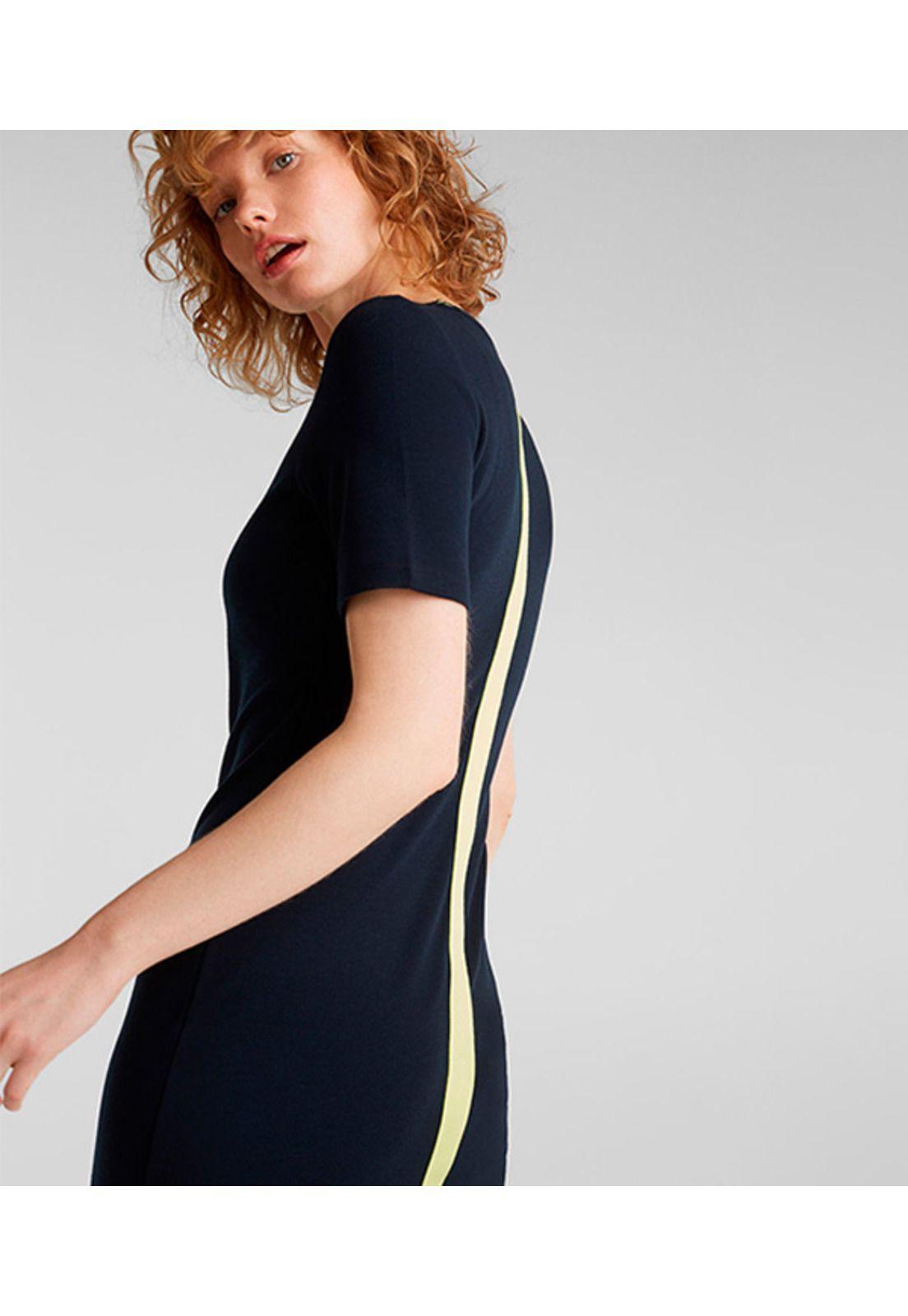 Vestido jersey a rayas-3