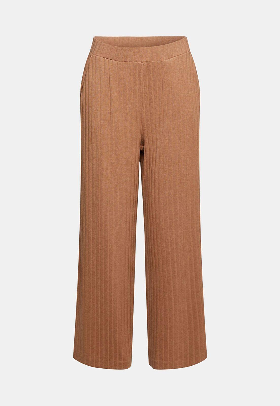 Pantalón Estilo Culotte Con Cintura Alta Esprit-3