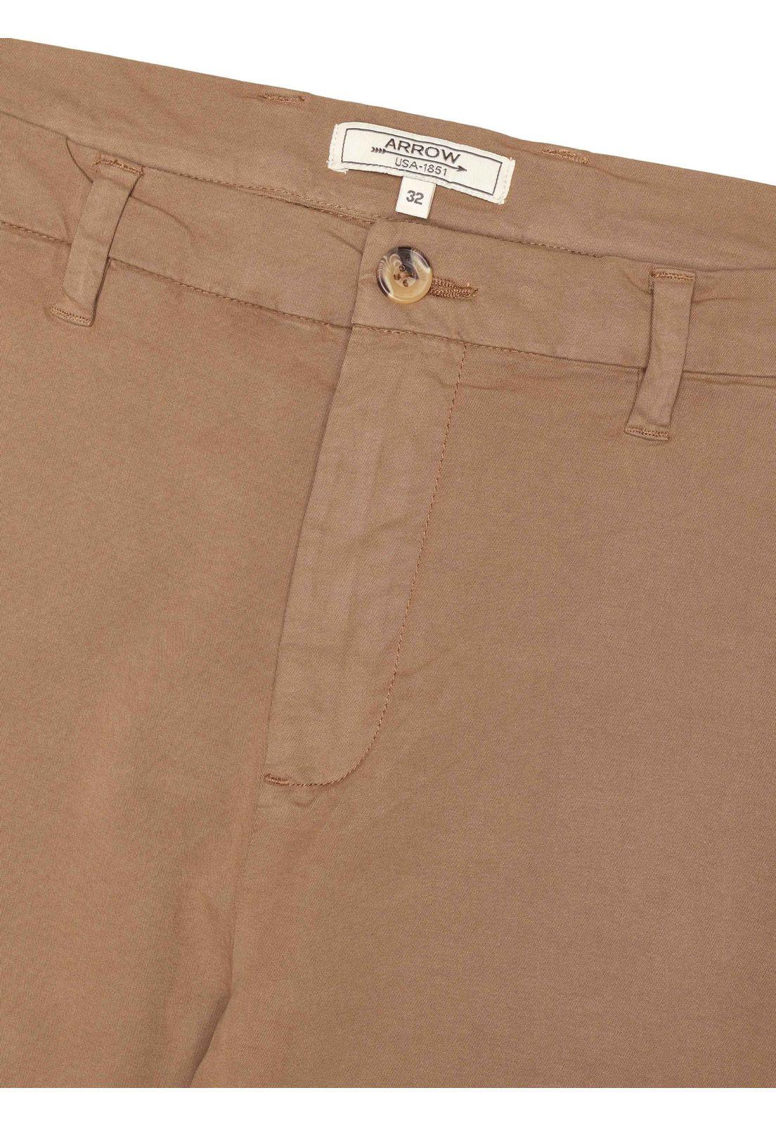 Pantalón Chino Spandex Regular Fit Tabaco Arrow PA34080TA-4