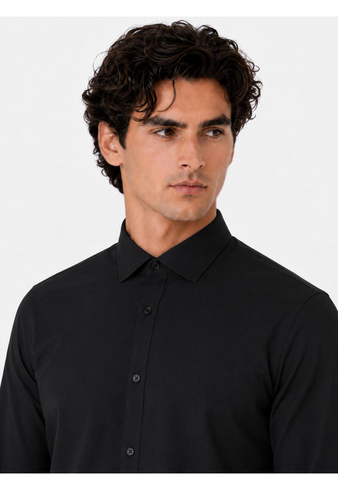 Camisa Formal Lisa Tailored Fit Negro Arrow ARM0614NE-3