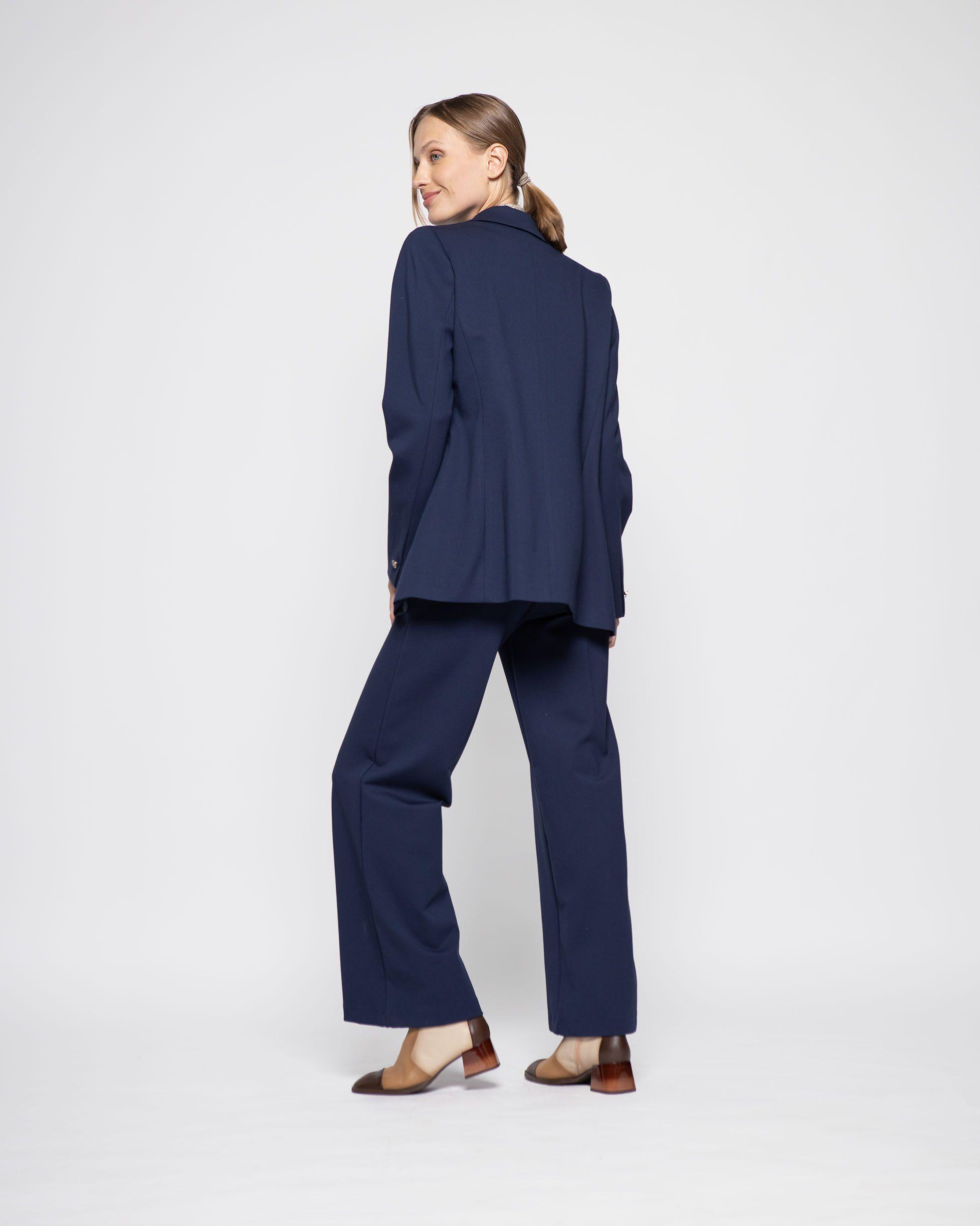 Chaqueta Mujer Hortensia Azul Marino Ludovica-2