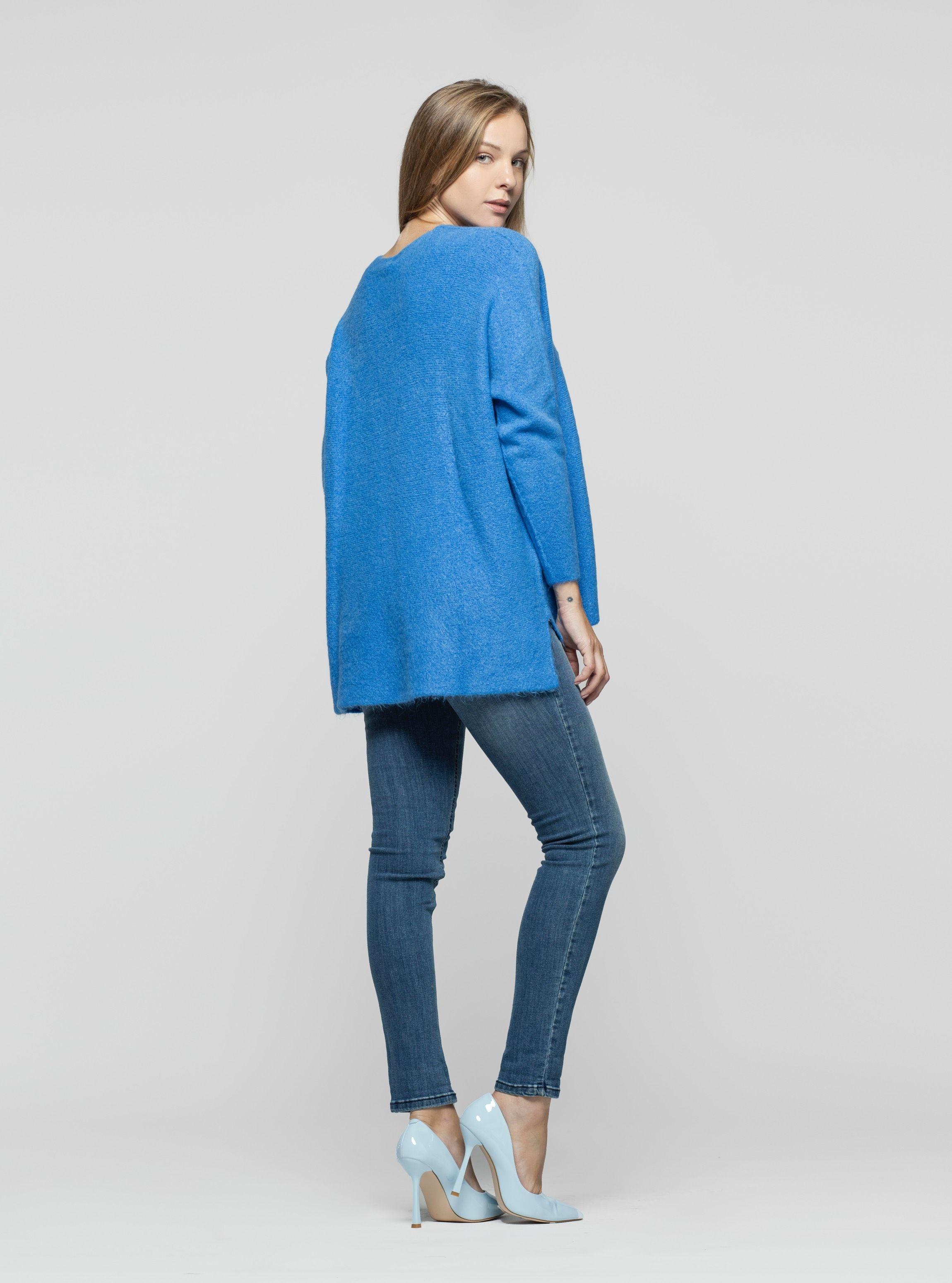 Sweater Mujer Ronja Azul Lineatre-2
