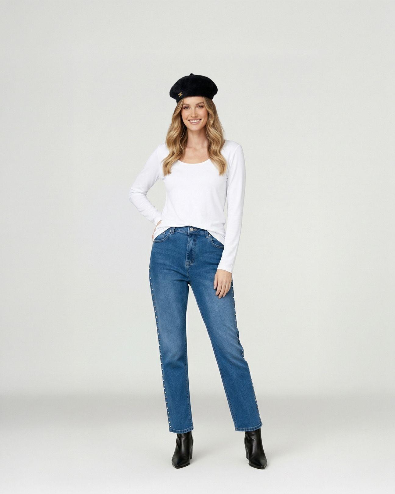 Boina Mujer Amanda Negro Lineatre-2