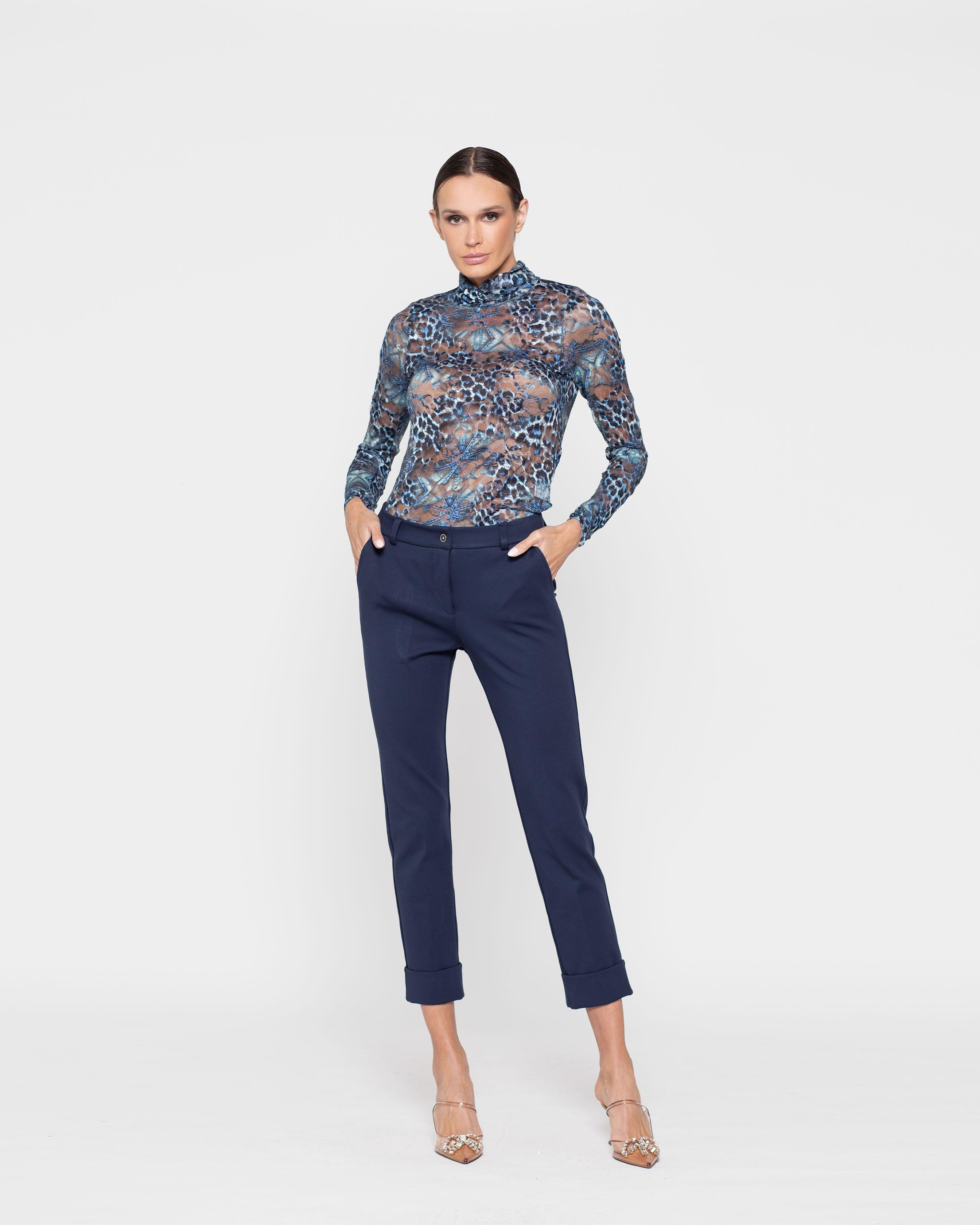 Polera Mujer Orquidea Azul Ludovica-0