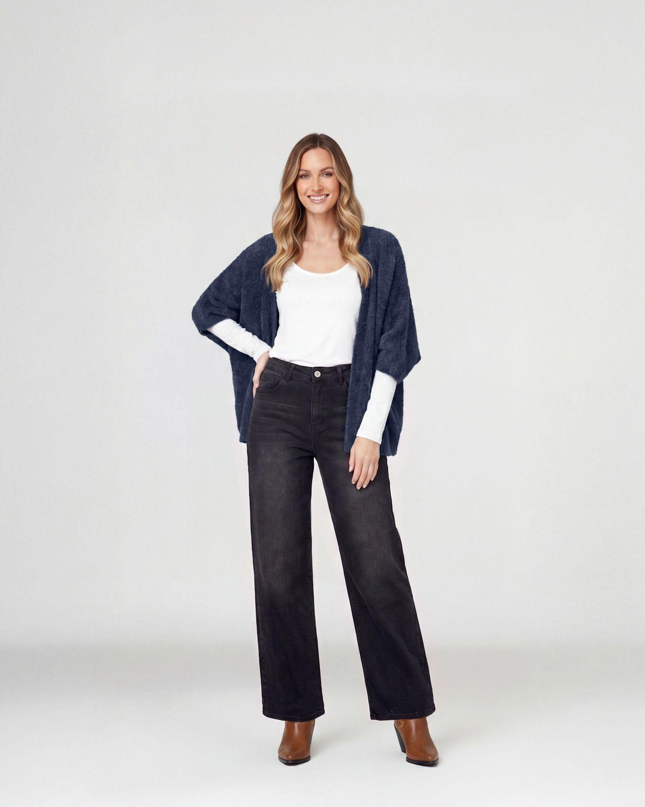 Cardigan Mujer Camila Chocolate Lineatré-3