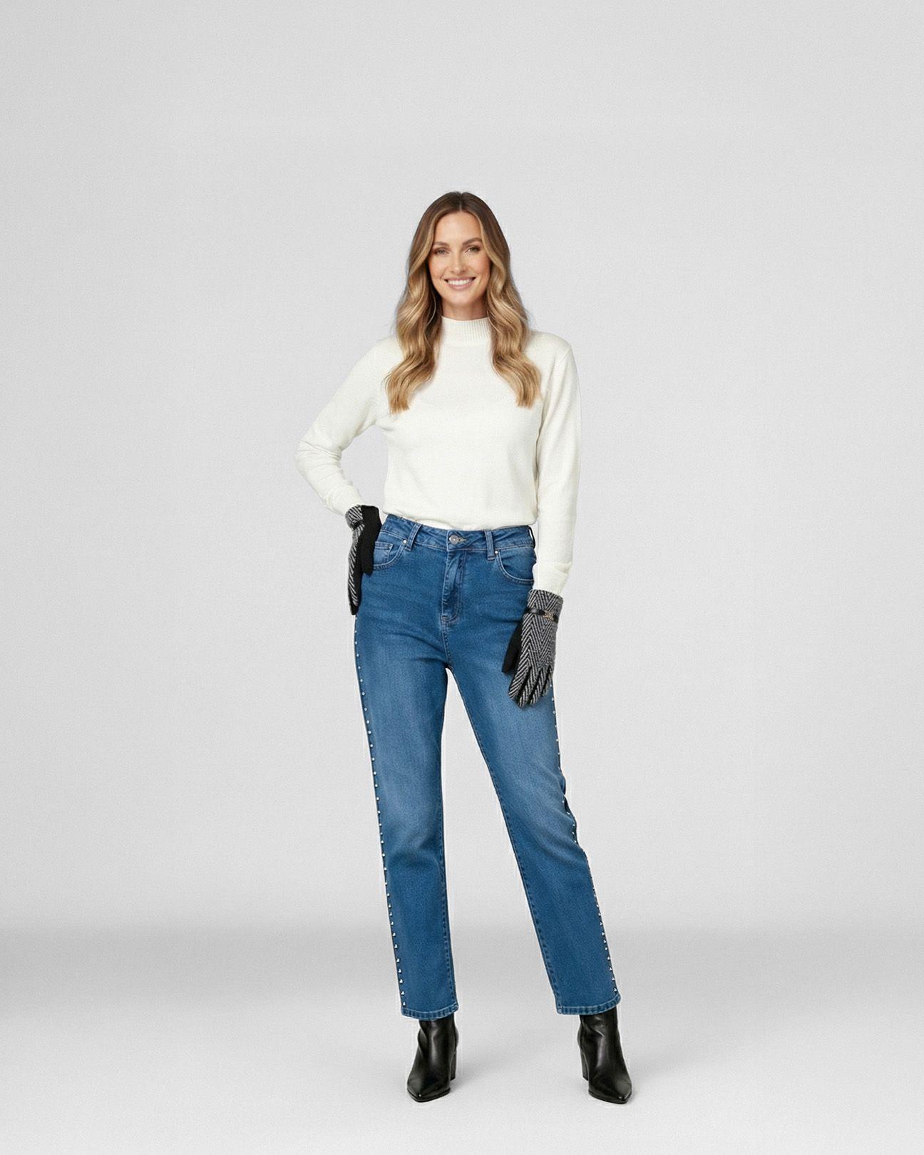 Guante Mujer Javiera Gris Lineatre-3