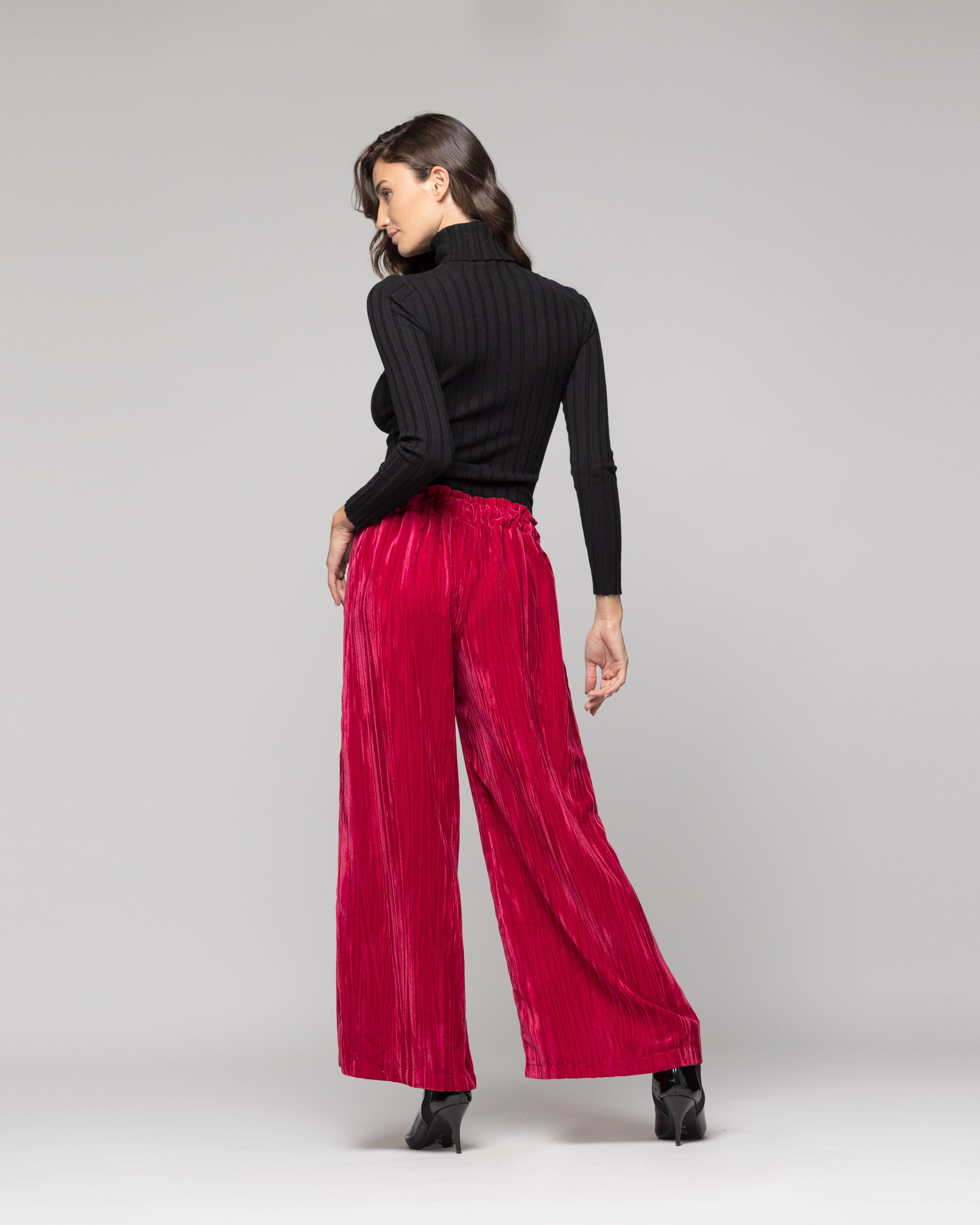 Pantalón Mujer Graziana Morado Lineatre-2